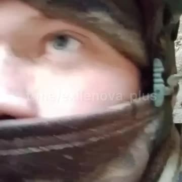 "Everyone is Gone" Russian Soldier Sitting in His Trench Talking to Corpse