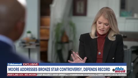 ABC Host Calls Out Gov Wes Moore for Receiving Bronze Star