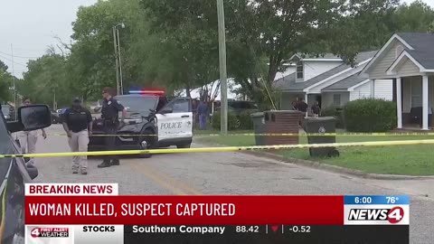 White woman murdered in her yard by negro