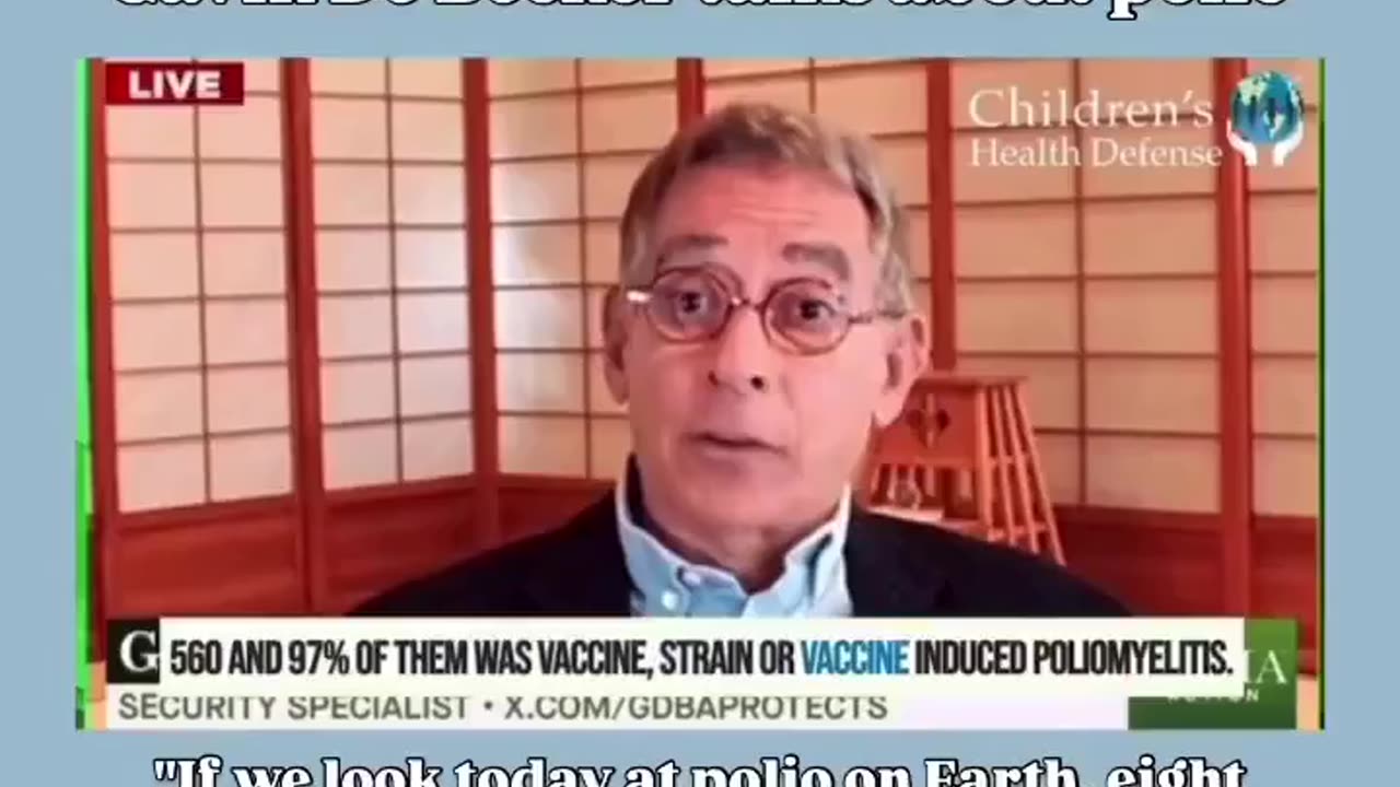 "97% Of Polio Paralysis Is Caused By The Polio Vaccine" Gavin de Becker