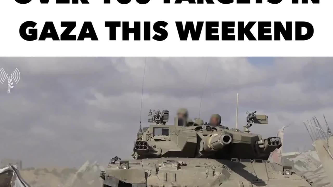 The Israeli army hit over 100 terror targets in Gaza—terror cells, tunnels, and hideouts