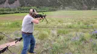 First time with an M249 SAW