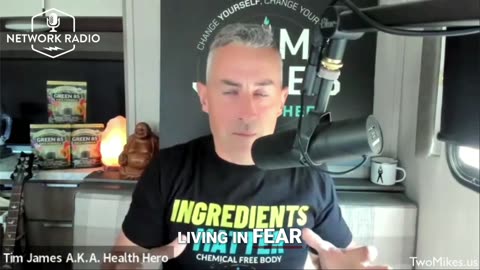Tim James says pooping blood and emergency organ removal led him to expose health war
