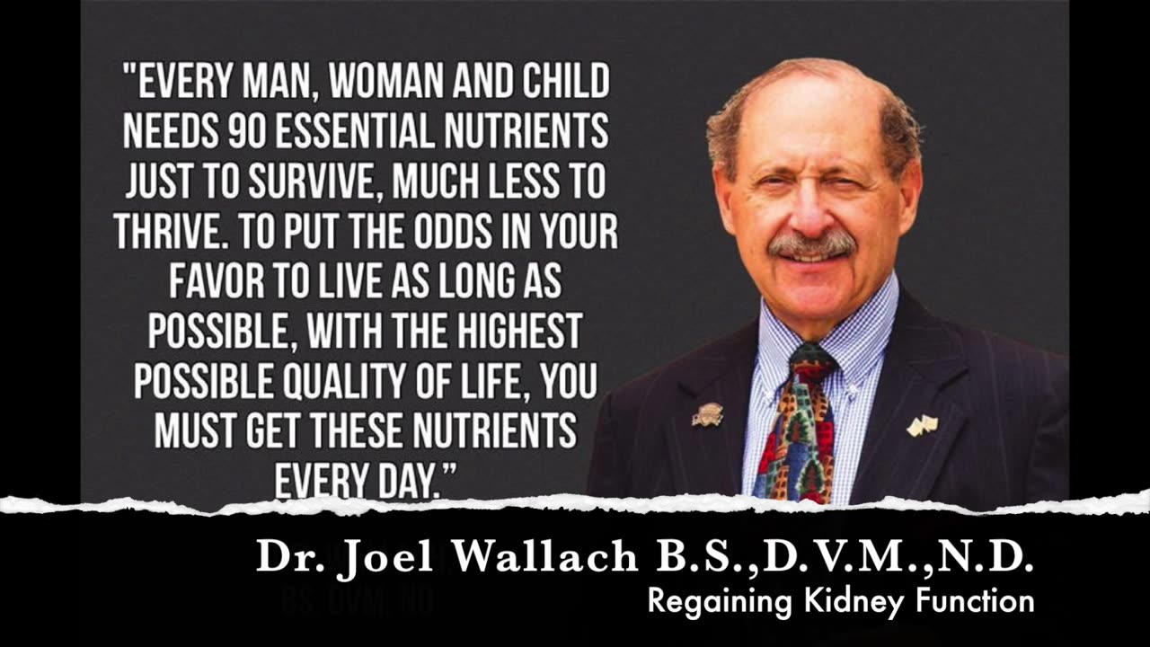 Kidney Stones And Regaining Kidney Function Dr Joel Wallach