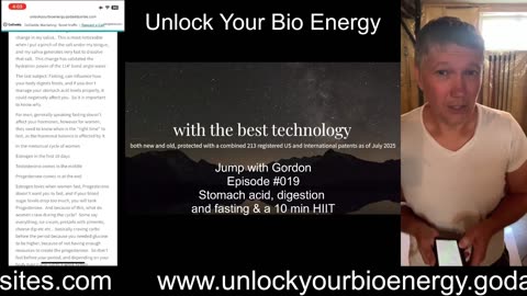 Stomach acid, digestion and fasting - Jump with Gordon episode 19