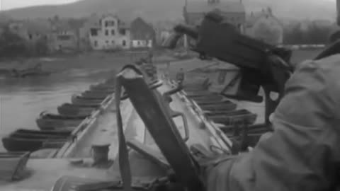 11th Armored Division crosses Moselle River at Alf, Germany