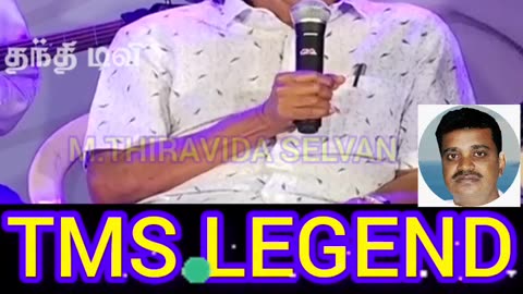 TMS LEGEND 100. SINGAPORE TMS FANS. M.THIRAVIDA SELVAN