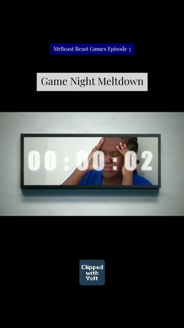 Game Night Meltdown - MrBeast Beast Games Episode 3 #time #loser #game