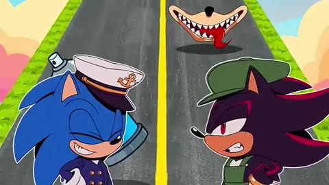 Sonic vs Shadow Day43 Challenge #childrensanimation #fungame #shaowgame #short #funny