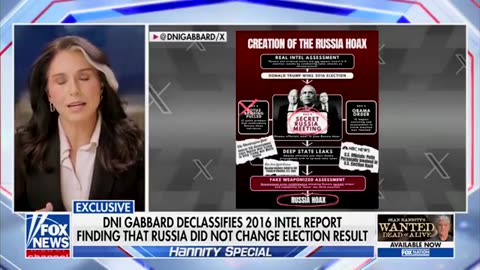 BREAKING: Tulsi Gabbard just appeared on Fox and confirmed with the American...