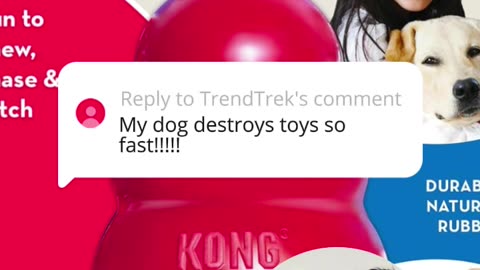 KONG Classic Dog Toy for Large Dogs 🦴✨
