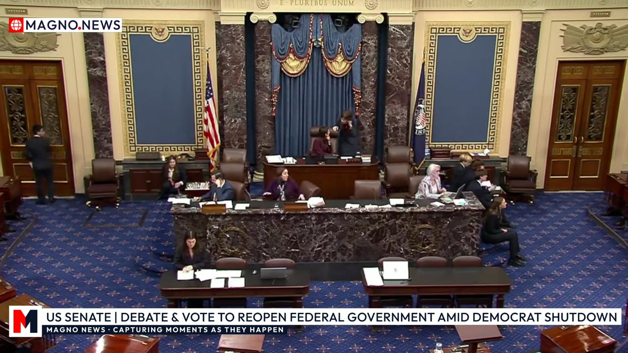 🇺🇸 Senate | Debate and Vote to Reopen Government after 30 Days of Democrat Shutdown [LIVE]