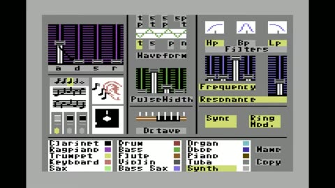 Commodore c64 Music studo