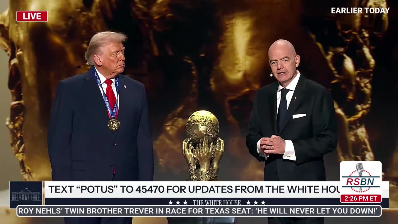 WATCH: President Trump Receives The FIFA Peace Prize and Delivers Remarks at FIFA Drawing - 12/5/25