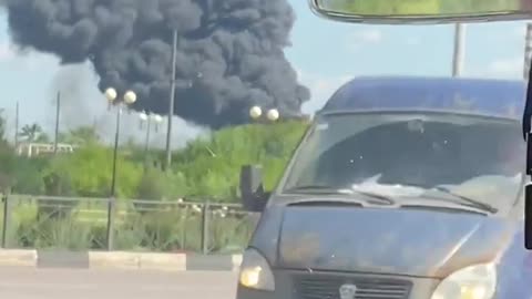 🔥🚁 Ukraine Russia War | Drone Strike Ignites Chemical Plant Fire in Shebekino | RCF
