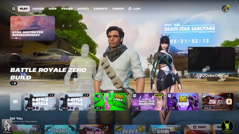 🔴 #Live [GR/EN] 🎮: Fortnite dike mu!!! | Follow me @ social: @DJCokeOfficial | !addme !social |