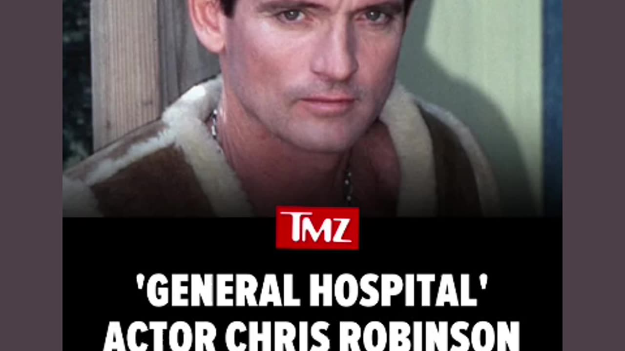 Rip to Chris Robinson actor from general hospital 06/15/25🙏🕊🕯🪦
