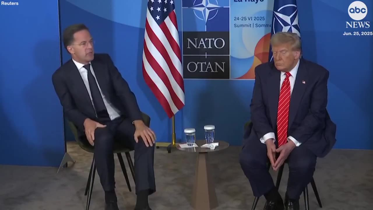 Trump Calls Iran Bombing 'Total Obliteration' at NATO Summit