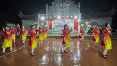 dancing to celebrate April 30