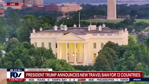 Trump announces new travel ban for 12 countries ! LiveNOW
