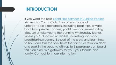 Best Yacht Hire Services in Jubilee Pocket
