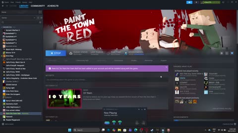 Playing Paint The Town Red VR - (No Commentary).