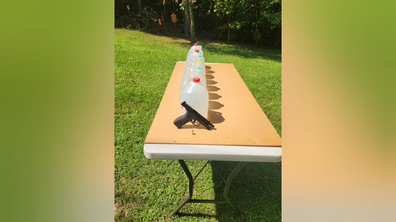 FMJ 9mm jug test