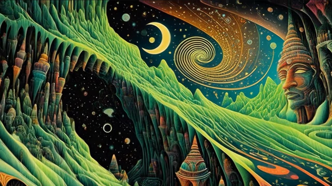 Liquify - Crystals Flow Forth From the Sea of Green Beneath the Shell