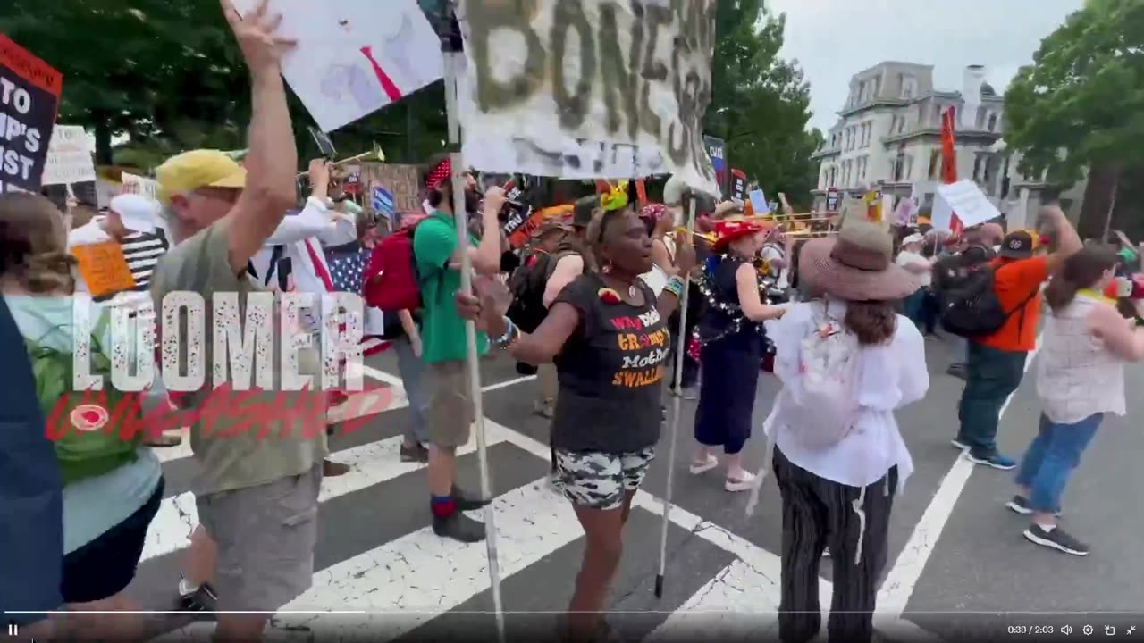 Laura Loomer pointing out animals in Washington DC calling to kill Trump now....