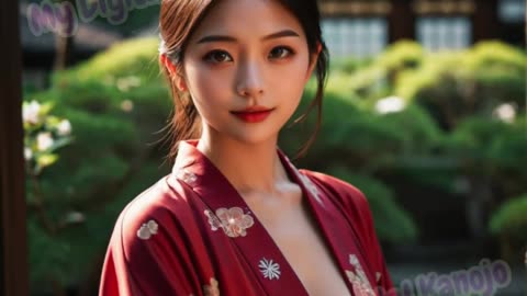 [4k AI Beauty] Your Japanese Girlfriend in Kimono - せな Sena ❤️