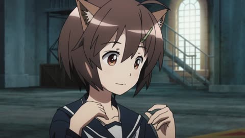 Brave Witches - Hikari wears her lucky charm