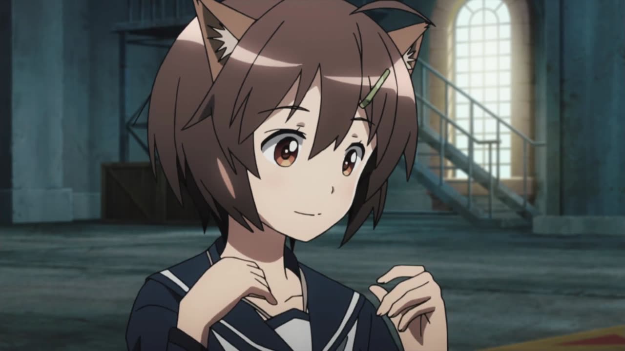 Brave Witches - Hikari wears her lucky charm
