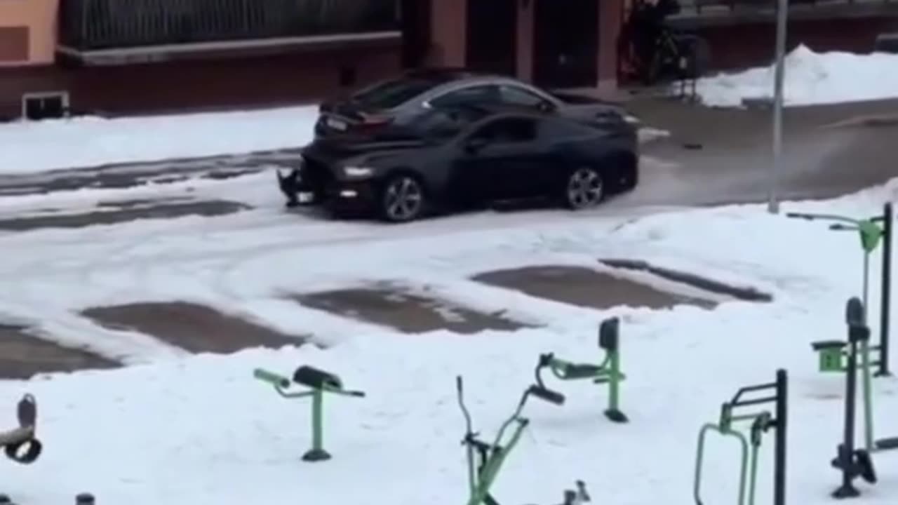 Man in a rented Mustang