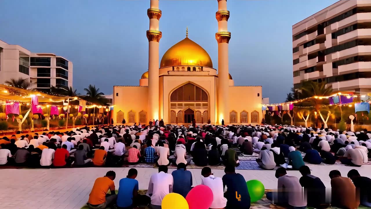 عيد مبارك 🕌🌙 عليكم جميعًا 🎉! ما الذي يفعله المسلمون في هذا العيد 🤲✨؟ ❓❓❓ #عيد_مبارك