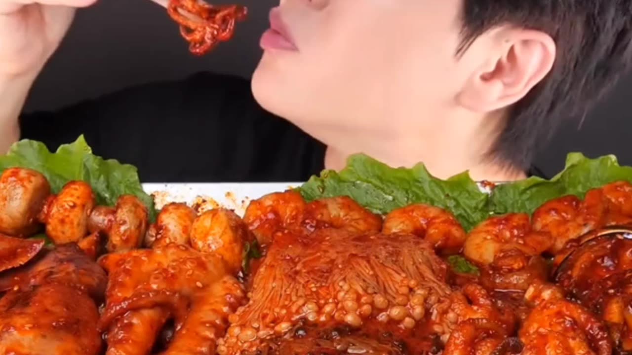 Eating Seafood Mukbang