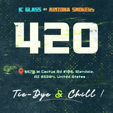 Join us on 4/20 and make your own custom Tie-Dye shirt.