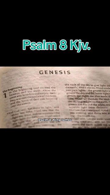 Psalm 8 KJV