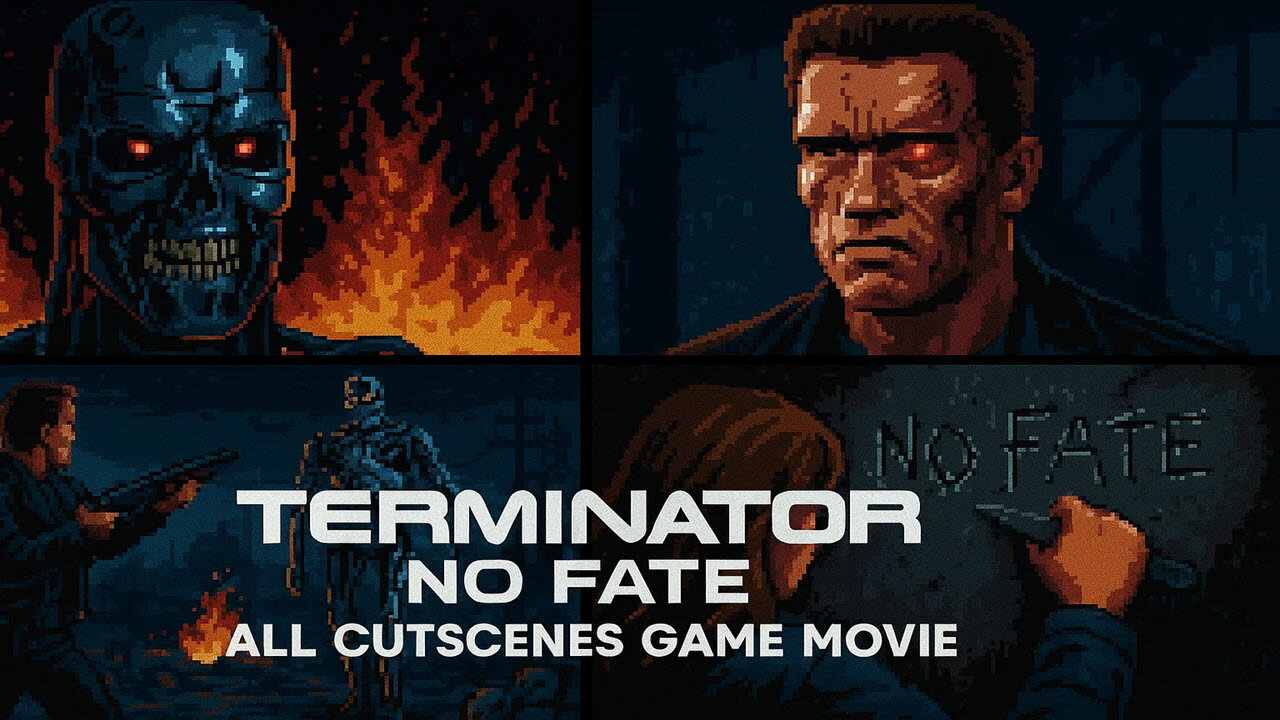 Terminator 2D No Fate All Cutscenes Game Movie