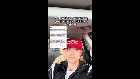 President Trump says the “Washington Redskins” should return! No more political correctness!