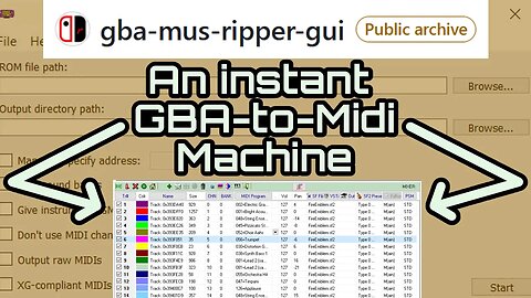 Midi Ripping, now with a G.U.I. | A GBA_Mus_Riper Followup