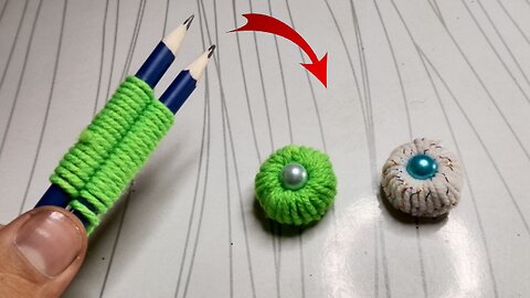 Unbelievable Pencil Embroidery Hack You Must Try! ✏️🌸 #Shorts