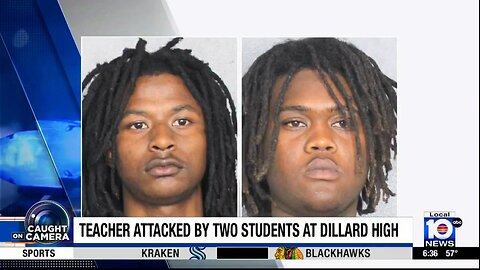 Two students in Florida violently beat up a substitute teacher