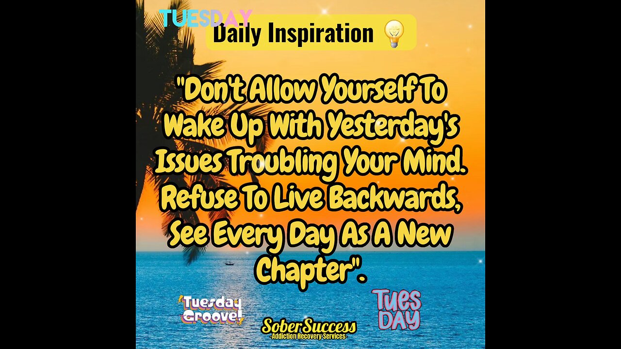 🗣Every Day Is A NEW Chapter, Make It Interesting‼️💪#DailyInspiration #MorningQuote #SoberCoach