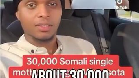 INSANE 🚨Just within the metro area of Minnesota, there's about 30,000 single Somalian mothers