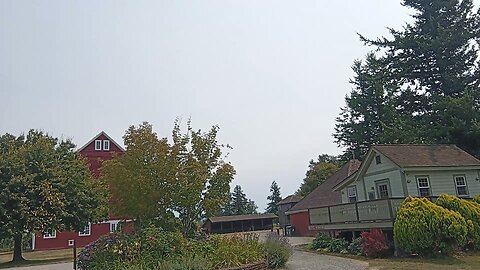 Hovander Park with Barn tour, apple trees, Nooksack river, important gardens