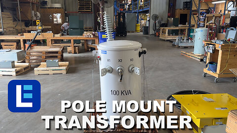 Overhead Pole Mount Distribution Transformer, 34500Y/19920 Grounded Wye Primary, 120/240V Secondary