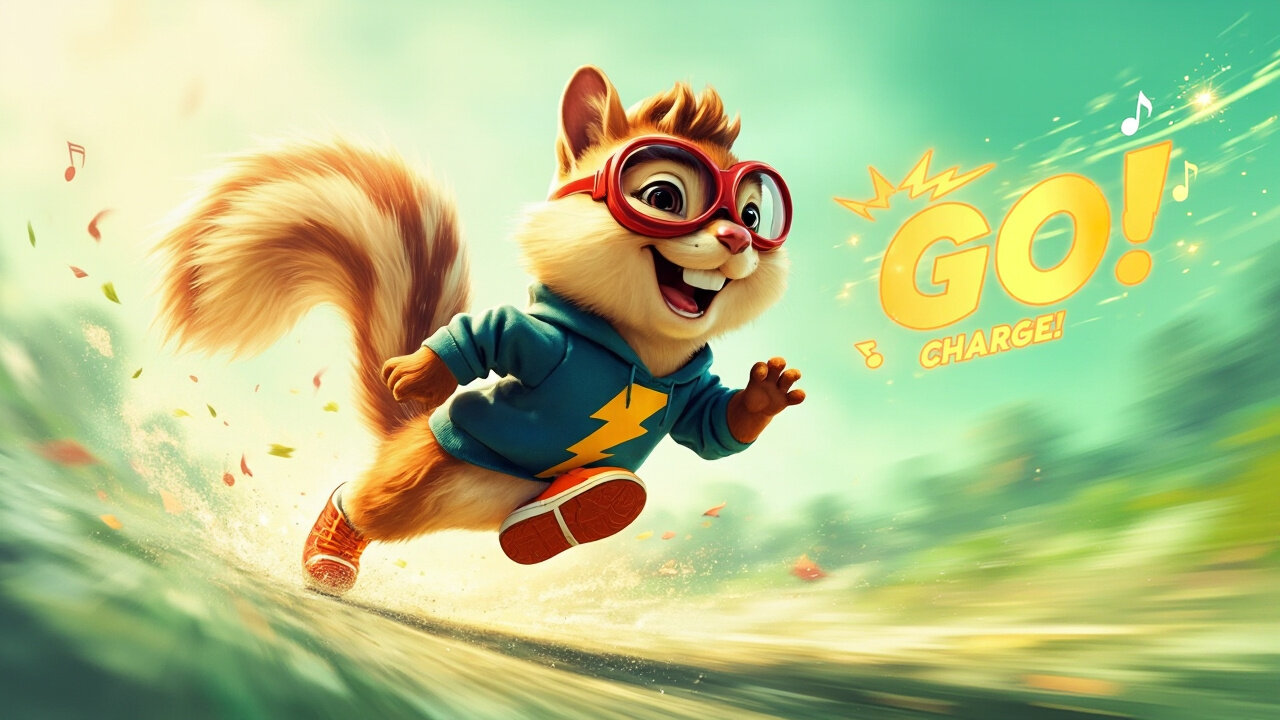 Chipmunk Charges Ahead 🐿️⚡ | Fast-Paced Pop Song for Kids Who Love to Move!
