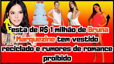 #BrunaGriphao surge com vestido de #Anitta e vira o centro das atenções na festa de #brunamarquezine