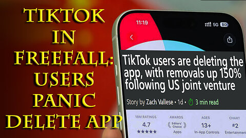 Tiktok CRASHING - This can only be good for a healthy society