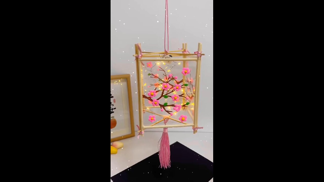 You can make beautiful lanterns with a few chopsticks. Do you like it?#DIY #fyp #tiktok #foryou
